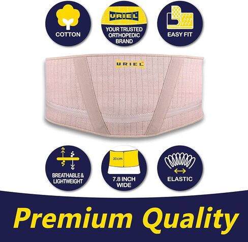 URIEL Abdominal Belt for Hanging Belly - Abdominal Binder for Post-surgery, Men, Women, Belly Binder, Belly Support, Band Waist, Binder After Tummy Tuck Surgery, Obese Belly Support, Abdominal Wrap XL in Saudi Arabia