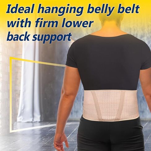 URIEL Abdominal Belt for Hanging Belly - Abdominal Binder for Post-surgery, Men, Women, Belly Binder, Belly Support, Band Waist, Binder After Tummy Tuck Surgery, Obese Belly Support, Abdominal Wrap XL in Saudi Arabia