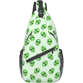 MANQINF Space Planet Sling Bag,Multipurpose Crossbody Backpack Shoulder Chest Bag for Women Men Travel Hiking Daypack