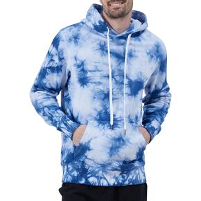 Men's Tie Dye Hoodie Fleece Lined Thick Pullover
