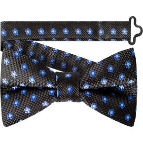 Forget Me Not Bow Tie (Pre-Tied Black)