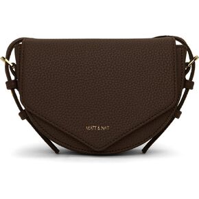 مات اند نات شنطة يد طويلة تمر بالجسم مصنوعة من قماش التويل النباتي، بني فاتح - حقائب وحقائب مصممة، لم يتم اختبارها على الحيوانات، معاد تدويرها in Kuwait