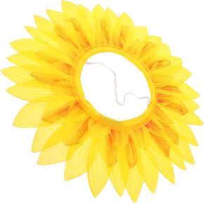 FAVOMOTO Sunflower Headgear - Fun Costume Prop for Cosplay, Parties, and Festivals - Perfect for Kids and Adults