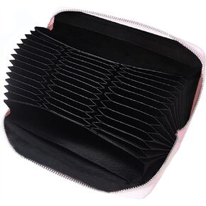 Easyoulife Womens Genuine Leather Credit Card Holder Wallet RFID Secure 36 Slots
