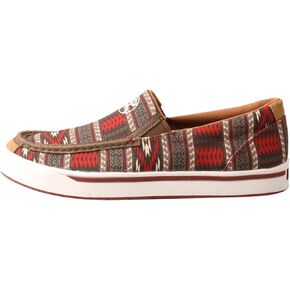 Twisted X Men's Slip-On Hooey Loper - Designed with Fashionable Textile Design and Blended Rice Husk Outsole, Nomad Multi, 7 M