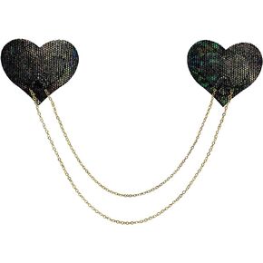 Chain Pasties - Nipple Covers for Lingerie & Festival | Halloween Costume Accessory | Waterproof, Latex Free