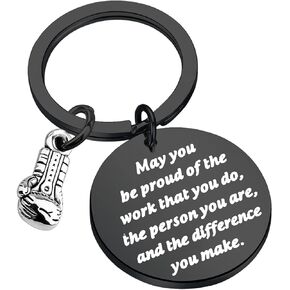 AKTAP Boxing Gloves Keychain Fitness Jewelry May You be Proud of The Work You Do Boxer Fans Key Rings Boxing Gifts