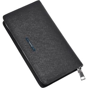 Men Clutch Bag Genuine Leather Wallet Long Purse Business Card Holder Case…