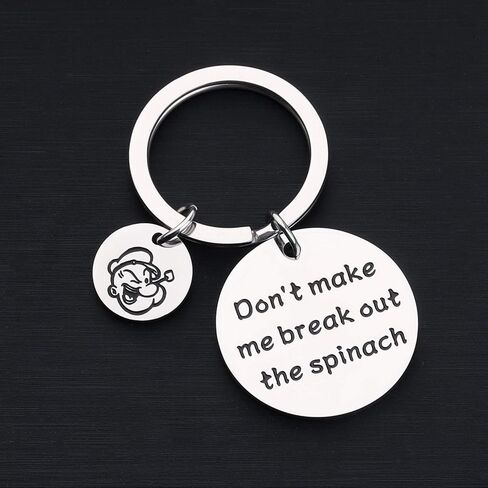 TGBJE Don't Make Me Break Out The Spinach Keychain The Sailor Gift Moving Muscle Man Gift Sailor Gift in Saudi Arabia