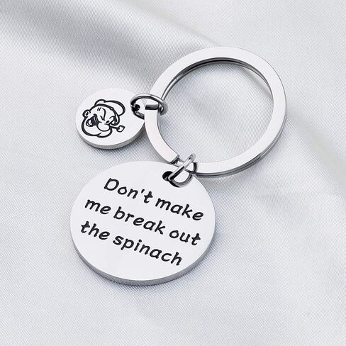 TGBJE Don't Make Me Break Out The Spinach Keychain The Sailor Gift Moving Muscle Man Gift Sailor Gift in Saudi Arabia
