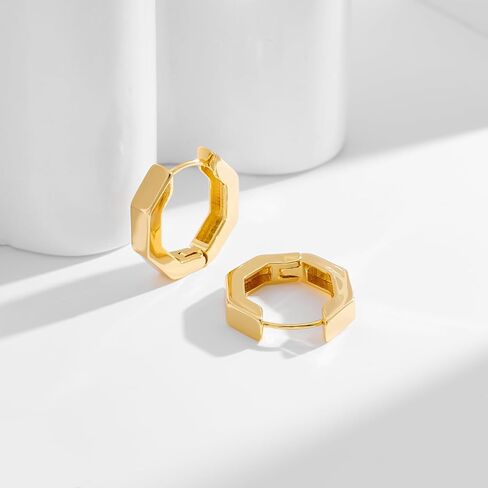 Gold Huggie Hoop Earrings for Women Everyday Fashion Jewelry in Saudi Arabia