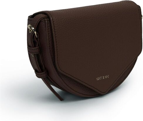 مات اند نات شنطة يد طويلة تمر بالجسم مصنوعة من قماش التويل النباتي، بني فاتح - حقائب وحقائب مصممة، لم يتم اختبارها على الحيوانات، معاد تدويرها in Kuwait