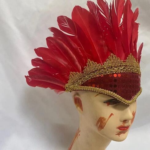 HomeSoGood Faux Feather Headpiece Headband for Women,Elegant Party Headpiece Accessories for Evening Party, Themed,Halloween Dress Party in Saudi Arabia