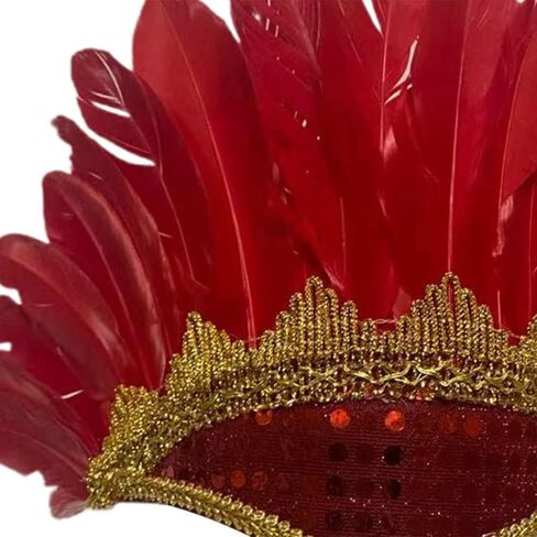 HomeSoGood Faux Feather Headpiece Headband for Women,Elegant Party Headpiece Accessories for Evening Party, Themed,Halloween Dress Party in Saudi Arabia