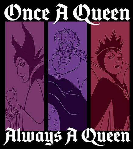 Disney Women's Villains Queen Color Junior's Raglan Pullover with Coverstitch in Saudi Arabia