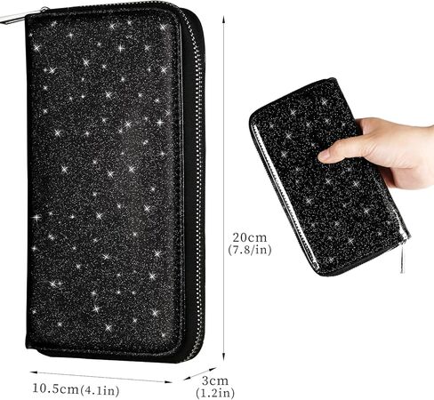 Easyoulife Womens Genuine Leather Credit Card Holder Wallet RFID Secure 36 Slots in Kuwait