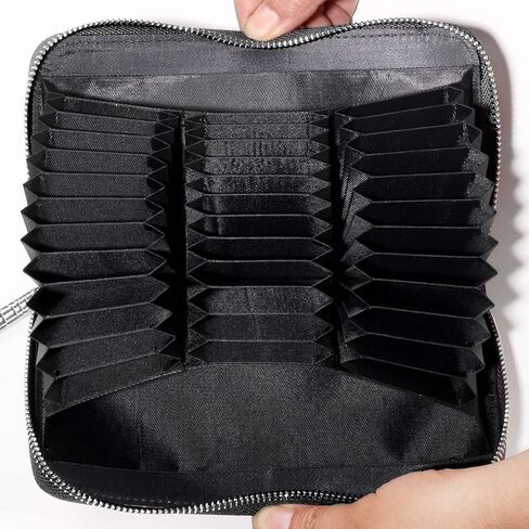 Easyoulife Womens Genuine Leather Credit Card Holder Wallet RFID Secure 36 Slots in Kuwait