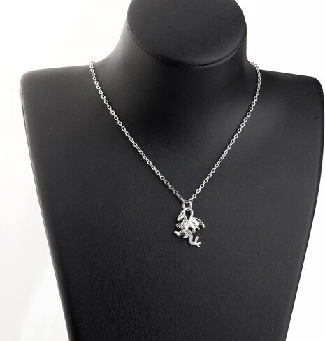 ENSIANTH Dragon Necklace Dragon Lover Gift Animal Lover Gift Inspirational Dragon Jewelry for Friend in Saudi Arabia