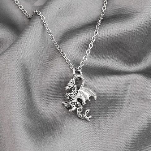 ENSIANTH Dragon Necklace Dragon Lover Gift Animal Lover Gift Inspirational Dragon Jewelry for Friend in Saudi Arabia