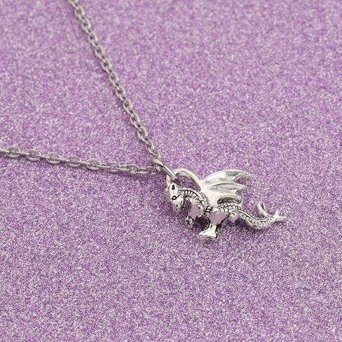 ENSIANTH Dragon Necklace Dragon Lover Gift Animal Lover Gift Inspirational Dragon Jewelry for Friend in Saudi Arabia