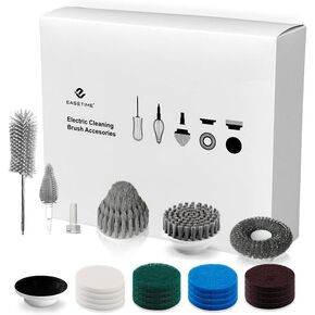 Electric Spin Scrubber Replacement Brush Heads, 21Pcs Replaceable Brush Heads for Power Scrubber for Cleaning Tile, Bathbtub, Kitchen,Bottle, pot bottom, stove, range Hood, tile gap, grill, oven