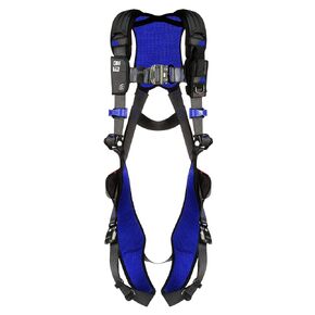 3M 1113013 DBI-SALA ExoFit X300 Comfort Vest Safety Harness Fall Protection, OSHA, ANSI, General Industry, Aluminum Back D-Ring, Auto-Locking Quick Connect Leg and Chest Straps, 2X