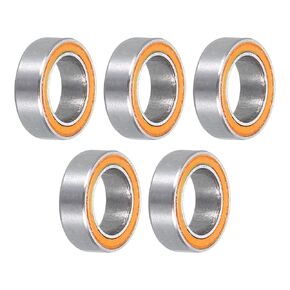 uxcell 5pcs Miniature Deep Groove Ball Bearings 12x18x4mm Double Sealed Bearings for Electric Motor, Home Appliances, Garden Machinery, P6 (ABEC 3)