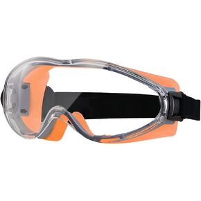 PACIFIC PPE Safety Goggles Over Glasses for Men and Women, Anti Fog Scratch Resistant, Eye Protection, Adjustable Elastic Headband