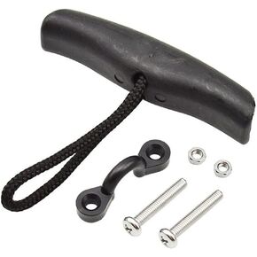 Kayak Handle Canoe Boat Carry Handle Pull T-Handle with Cord, Pad Eye, Screws and Nuts for Kayaks, Canoes and Boats (1 Set)
