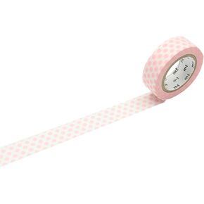 1P "Dot Strawberry Milk" Washi Masking Tape - Strawberry Milk