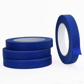 2 Rolls Blue Painters Tape, Multi-Surface Masking Tape, Painter's Tape, 0.7 Inch x 55 Yard, 110 Yard in Total, Painting Tape for Artist DIY Crafts, Arts, Edge Finishing