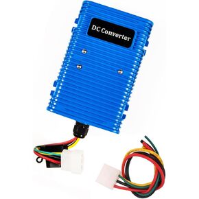 Golf Cart Voltage Reducer DC Converter 36V or 48V to 12V Compatible with E-Z-GO Club Car Yamaha (30A/350W) Waterproof Step Down Transformer