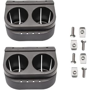 Club Car DS Cup Holder Kit, Golf Carts Dual Cup Holder, Suitable for 1993-up Model，Replace OEM# 1016811 101708301(2 pieces)