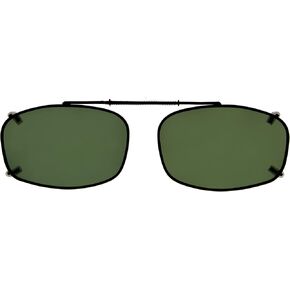 Eyekepper Metal Frame Rim Polarized Lens Clip On Sunglasses 54 * 34MM G15 Lens