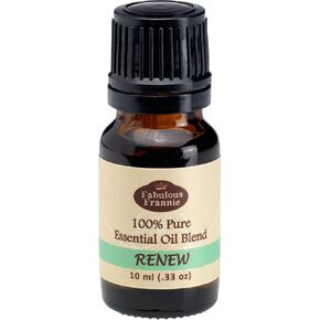 Fabulous Frannie Renew Essential Oil Blend 100% Pure, Undiluted Essential Oil Blend Clove, Peppermint, Orange, Lavender, Rosemary and Eucalyptus Essential Oil 10ml