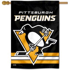 Pittsburgh Penguins Two Sided House Flag