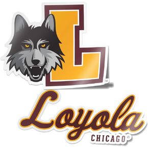 Desert Cactus Loyola University Stickers Chicago LUC Ramblers Vinyl Decal Laptop Water Bottle Car Scrapbook (4 Inch Set V1)