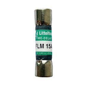 New FLM 15A FLM015 FLM-15 FLM-15A 250Vac Time Delay Fuse, Pack of 10