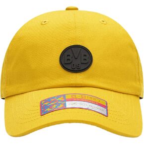 Borussia Dortmund 'Casuals' Adjustable Classic Style Soccer Hat/Cap Yellow
