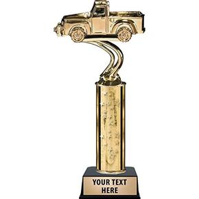 Crown Awards Pickup Truck Trophies, Gold Stars Pickup Truck Trophy with Custom Engraving Prime