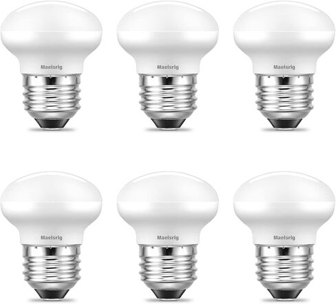 R14 LED Bulb 4W(40W Equivalent) Mini Reflector Flood Light Bulbs 2700K Soft White, Curio Cabinet Light Bulb, Non-Dimmable, E26 Base Short Light Bulbs, 4-Pack in Saudi Arabia