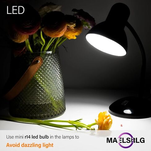 R14 LED Bulb 4W(40W Equivalent) Mini Reflector Flood Light Bulbs 2700K Soft White, Curio Cabinet Light Bulb, Non-Dimmable, E26 Base Short Light Bulbs, 4-Pack in Saudi Arabia