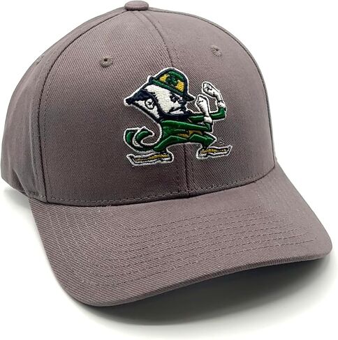Notre Dame Classic Logo Hat Adjustable Irish Embroidered University Cap Gray in Saudi Arabia