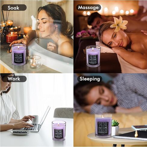Birthday Gifts for Women, Her, Female Friend, Friendship Gifts for Women, Thank You Gifts, Appreciation Gifts for Coworker - 20oz Lavender Scented Candle in Saudi Arabia