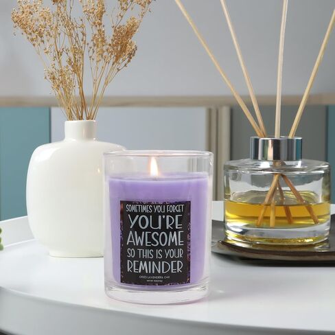 Birthday Gifts for Women, Her, Female Friend, Friendship Gifts for Women, Thank You Gifts, Appreciation Gifts for Coworker - 20oz Lavender Scented Candle in Saudi Arabia