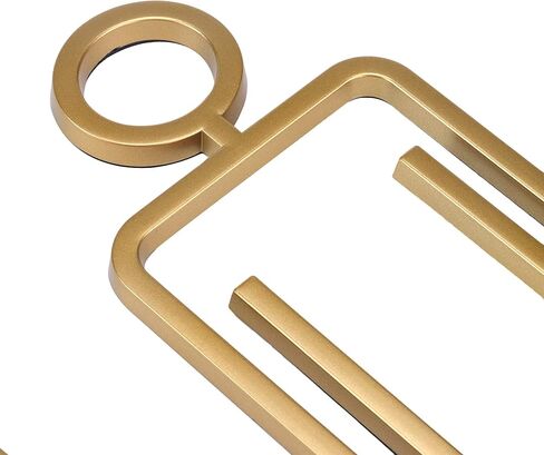 Restroom Signs Acrylic Adhesive Backed Bathroom Sign Men's and Women's Toilet Sign for Business,Bathroom Signage | Gold in Kuwait