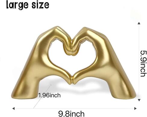 Heart Hand Sculpture Modern Art Living Room Bedroom Bookshelf Apartment Aesthetic Decor Home Decor Unique in Saudi Arabia
