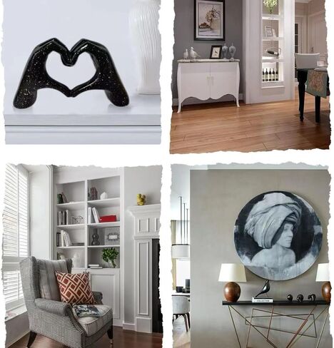 Heart Hand Sculpture Modern Art Living Room Bedroom Bookshelf Apartment Aesthetic Decor Home Decor Unique in Saudi Arabia