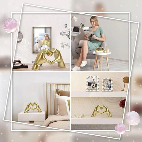 Heart Hand Sculpture Modern Art Living Room Bedroom Bookshelf Apartment Aesthetic Decor Home Decor Unique in Saudi Arabia