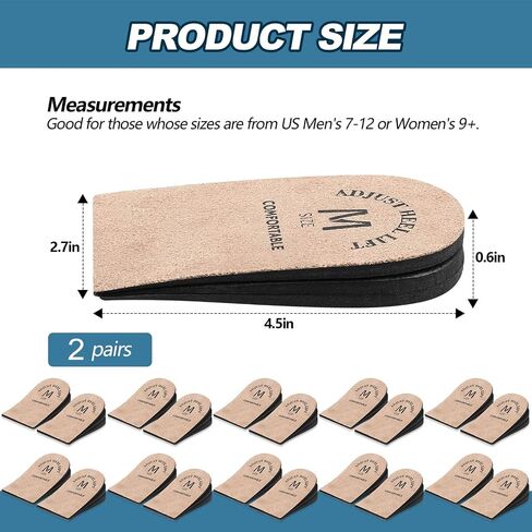 2 Pair Adjustable Orthopedic Heel Lift Height Increase Insole Heel Pads Heel Raisers for Shoes Heel Inserts for Women Men Heel Cushions for Leg Length Discrepancy Achilles Tendonitis in Saudi Arabia
